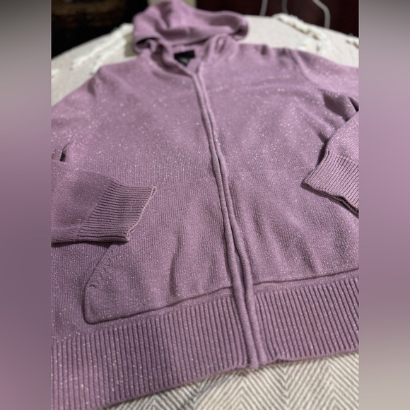 Lane Bryant Lavender Hooded Cardigan - Picture 4 of 10